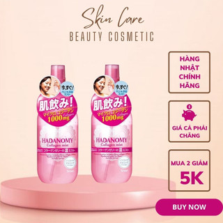 Xịt khoáng Hadanomy Collagen Mist làm dịu và bảo vệ da bổ sung Collagen nội địa Nhật