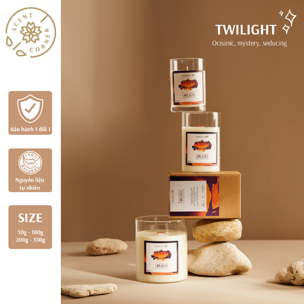 Nến Thơm Tinh Dầu Thiên Nhiên Candle Cup/Agaya | Mùi TWILIGHT