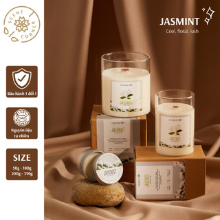 Nến thơm tinh dầu thiên nhiên candle cup/agaya | mùi jasmint - nhài, bạc hà