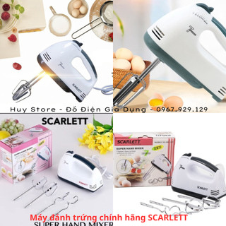 Máy đánh trứng cầm tay scarlett chính hãng , máy đánh trứng cầm tay mini scarlett đánh trứng nhào bột 7 cấp độ huy store