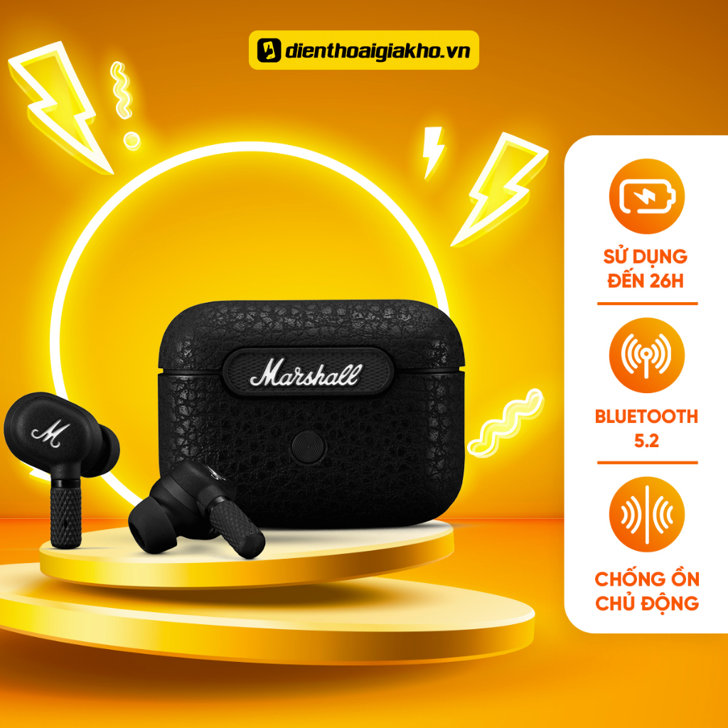 Tai nghe Truewireless Marshall Motif A.N.C Chính Hãng - Bảo Hành 1 Năm