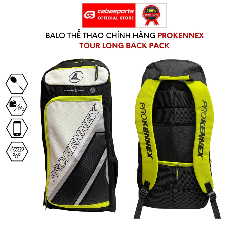 Balo thể thao Prokennex Tour Long Pack Back cao cấp chính hãng, balo đựng phụ kiện thể thao siêu rộng rãi