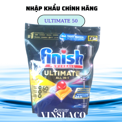 Viên rửa bát Finish Power Cube Nhật Bản  dành cho máy rửa bát