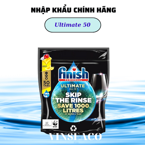 Viên rửa bát Finish Power Cube Nhật Bản  dành cho máy rửa bát