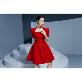LAVIEM - Đầm đỏ cổ vuông - Oliver Dress