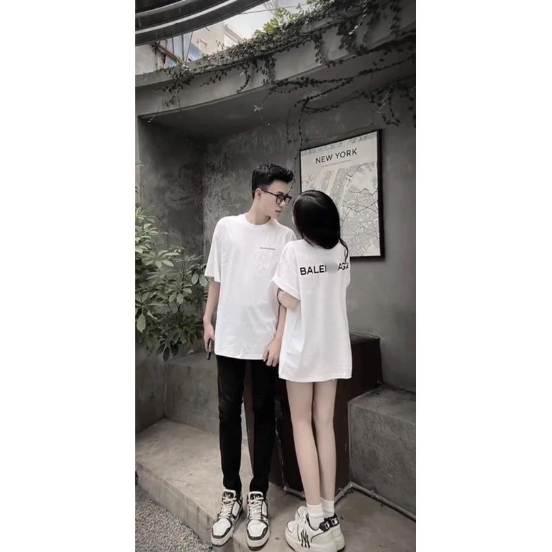 Áo Thun Balen Vuông Basic Thun 100% cotton Form Unisex - hàng Full bọc tem Tag . BL VUÔNG
