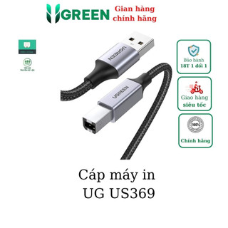 Cáp máy in usb 2.0 dài 1m 2m 3m 5m cao cấp ugreen 80801 80803 80804 90560