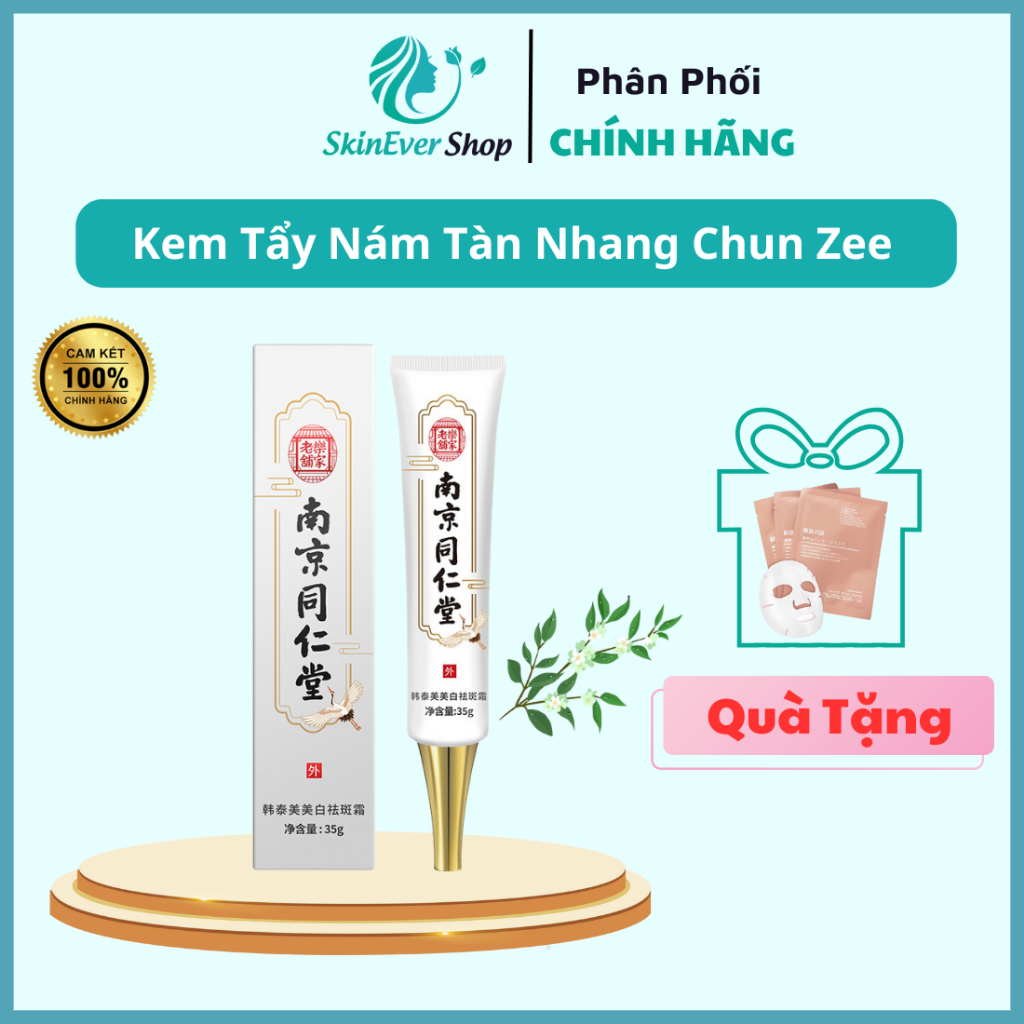 Kem Tẩy Nám Tàn Nhang Chun Zee, Bật Gốc Tận Chân Nám, Loại Bỏ Hắc Tố, Dưỡng Ẩm Cho Da, Giảm Thâm, Trọng Lượng 35 Gram