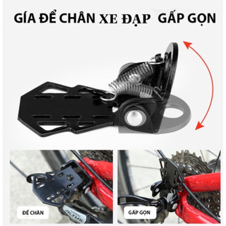 Để chân sau xe đạp GẤP GỌN