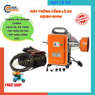 Máy thông cống gq180-900w tặng kèm dây lò xo 8mm và 16mm