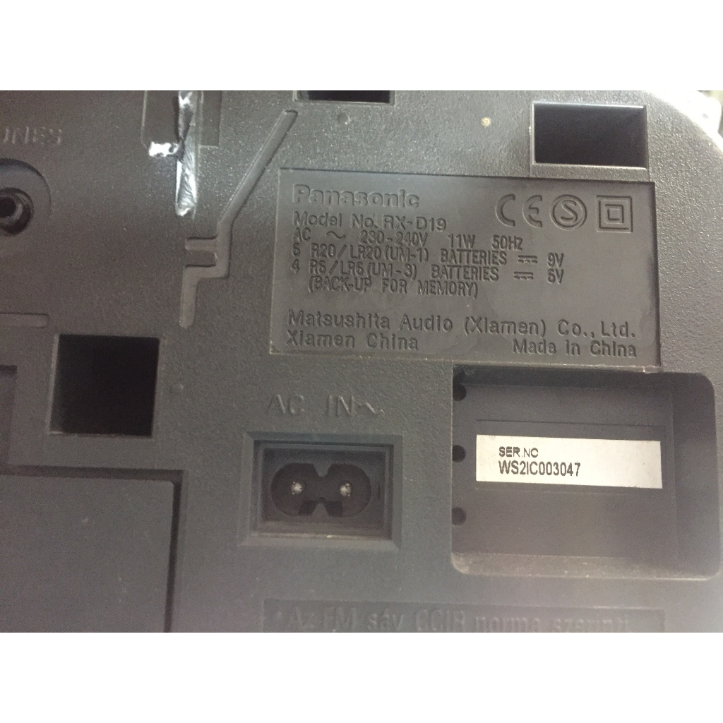 RADIO CASSETTE PANASONIC