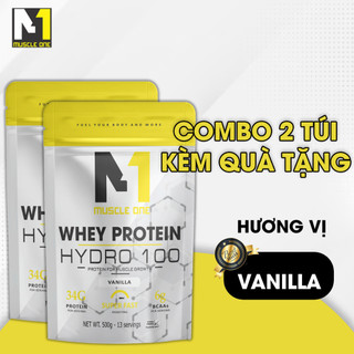 Whey protein giảm mỡ tăng cơ, whey protein hydro 100 (combo 2 túi+ quà tặng)
