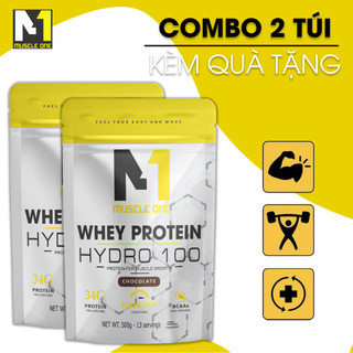 Whey protein giảm mỡ tăng cơ, whey protein hydro 100 (combo 2 túi+ quà tặng)