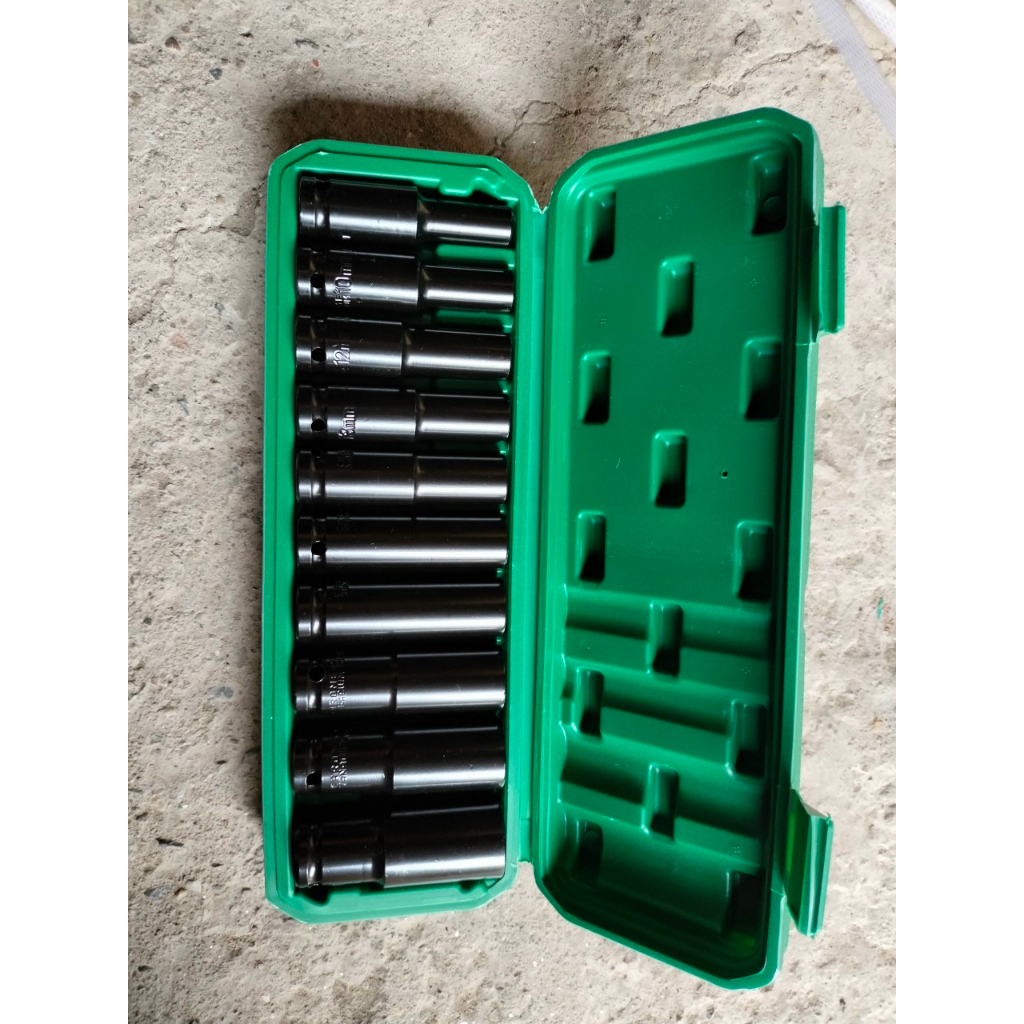 Bộ khẩu bulong 1/2, bộ đầu tuýp 10-24 và 10-32 cho máy siết, máy bulong cầm tay