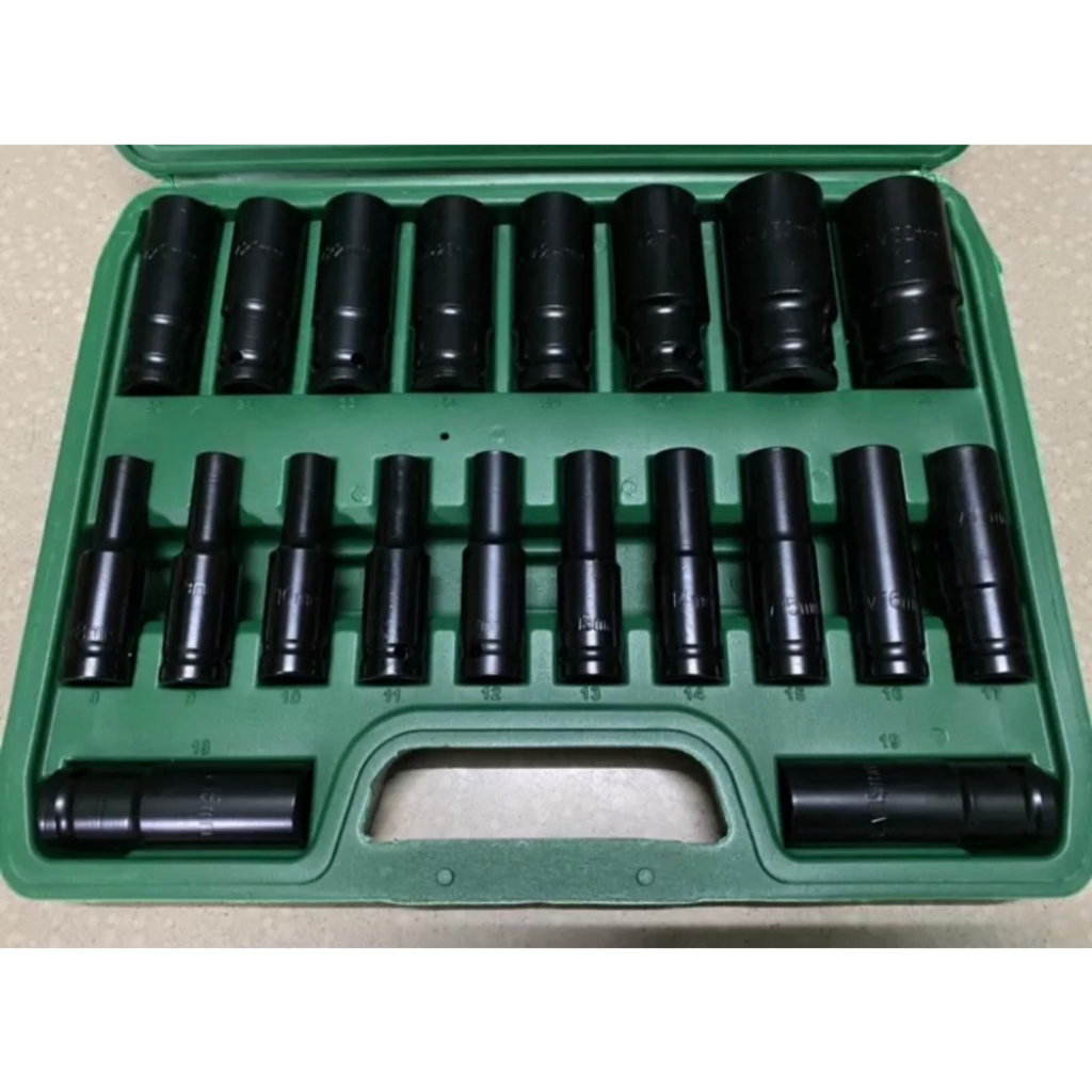 Bộ khẩu bulong 1/2, bộ đầu tuýp 10-24 và 10-32 cho máy siết, máy bulong cầm tay