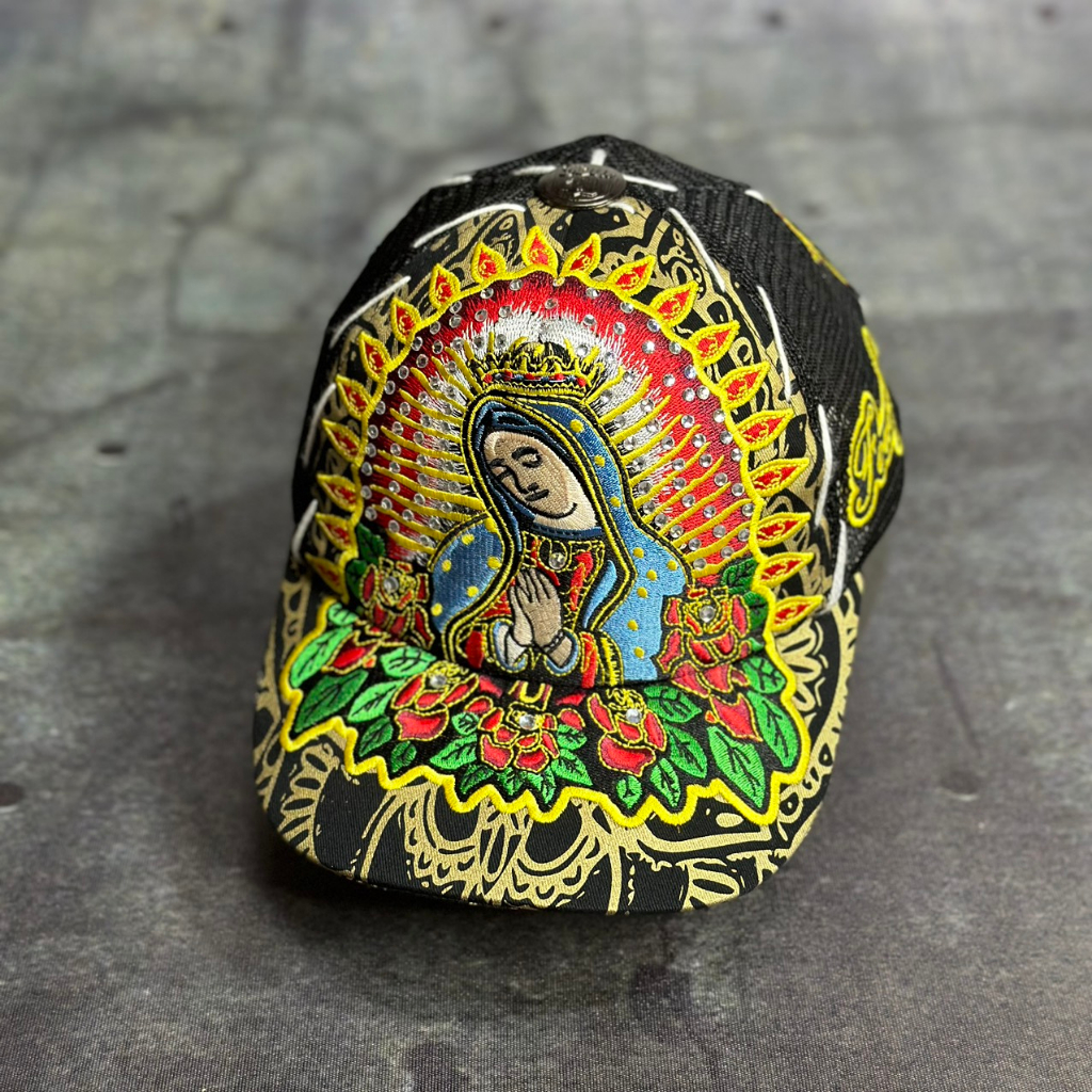 Nón kết four 441 Mũ ông địa thêu hình đức mẹ