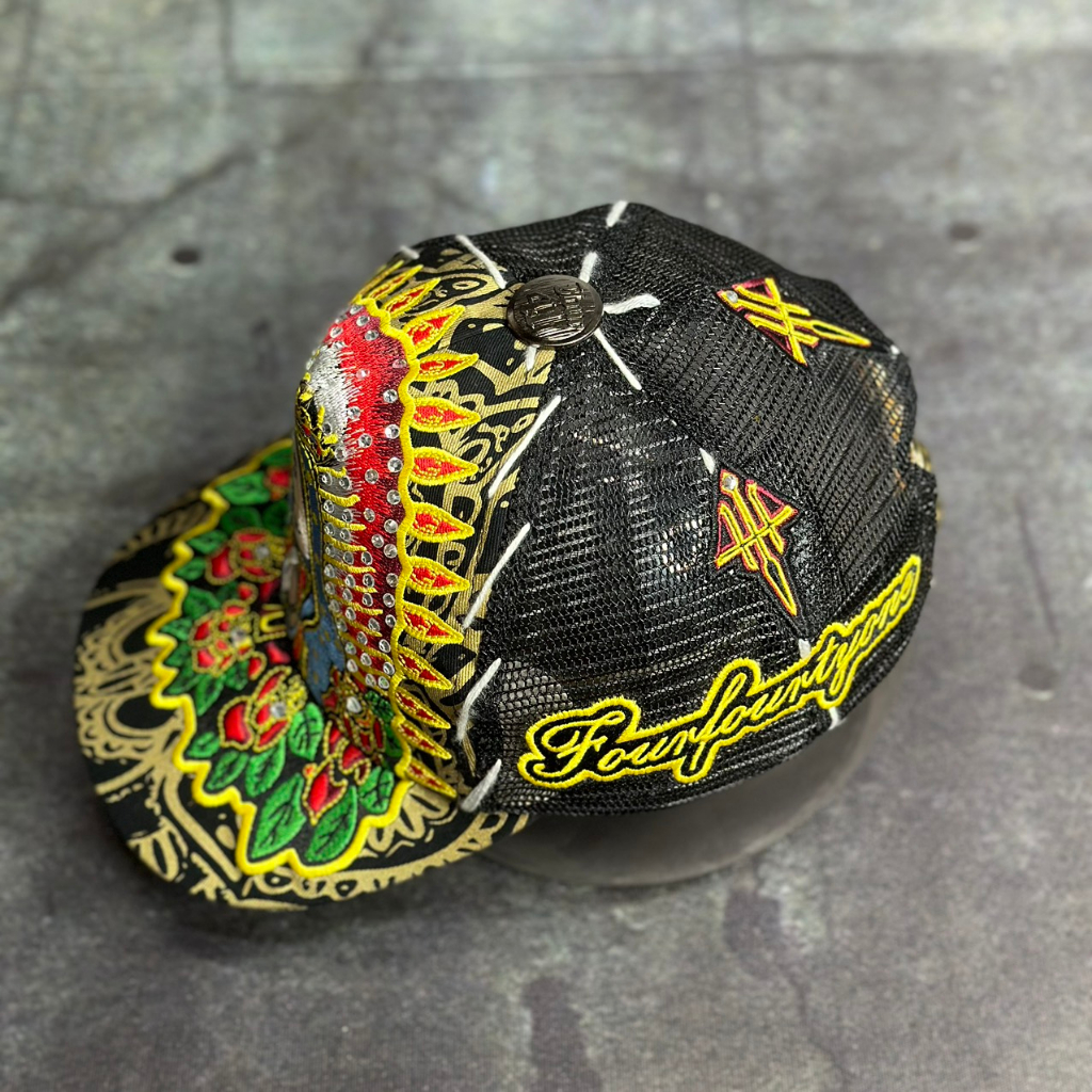 Nón kết four 441 Mũ ông địa thêu hình đức mẹ