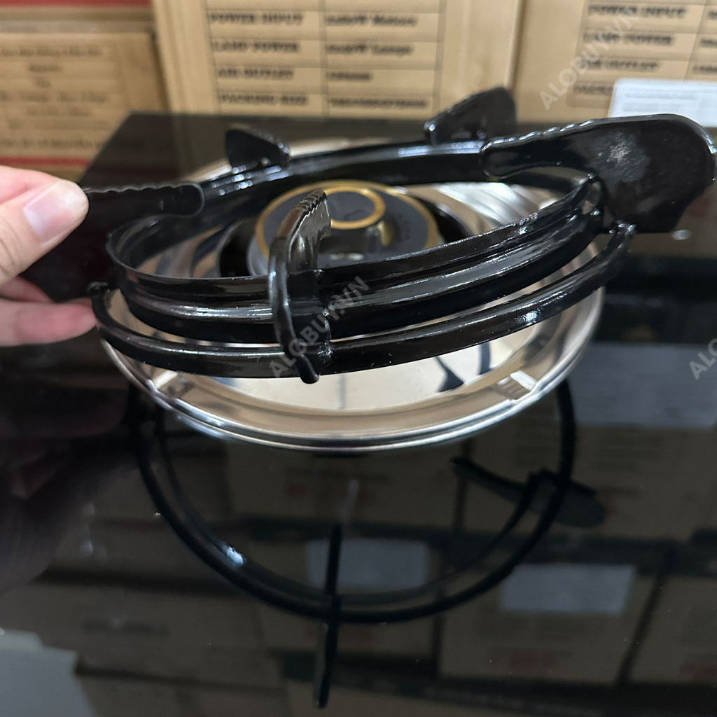 Bếp gas khung inox mặt kính FUJISHI KI-224 - MÂM CHIA LỬA ĐỒNG NGUYÊN KHỐI LỚN - Tiết kiệm gas - BH chính hãng 1 năm