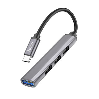 Hub usb bộ chuyển cổng type-c ra usb 4 in 1 hoco hb26 trong đó 1 cổng usb 3.0 + 3 cổng usb 2.0