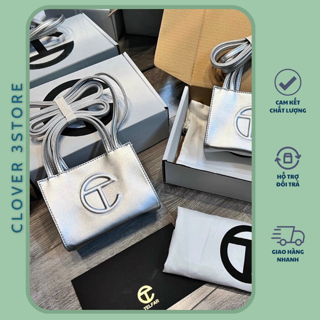 Túi Xách Nữ Túi Tf Bạc Sz17 Da Mềm Form Cứng Phong Cách Trẻ Trung Fullbox - Clover3Store