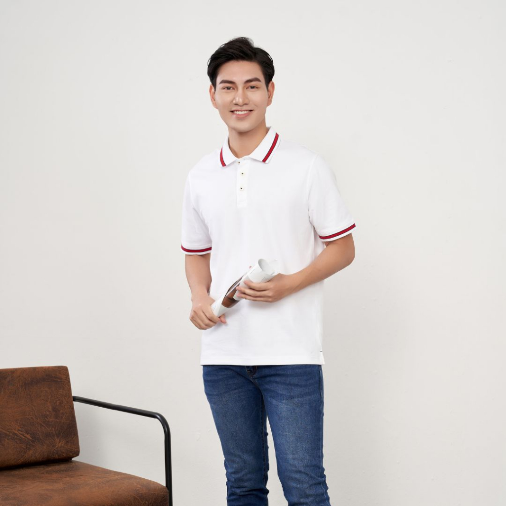 Áo polo ngắn tay nam LIZARD co dãn 4 chiều mềm mịn - 1SP23T017