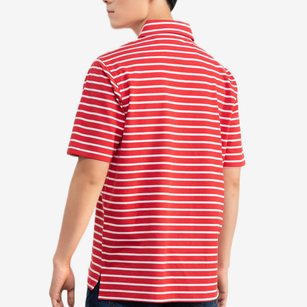 Áo Polo kẻ sọc nam striped LIZARD 100% cotton cao cấp thấm hút mồ hôi - 1SP23T004