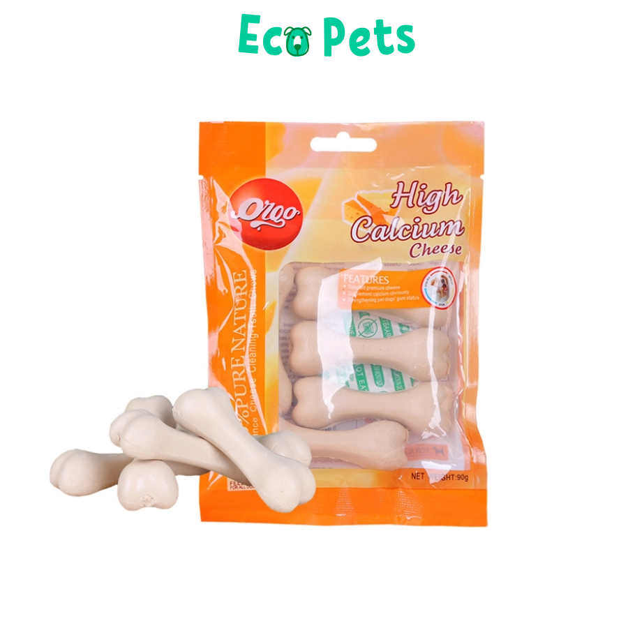 Thức ăn cho chó xương gặm Orgo ECOPETS 4 vị bổ sung thêm Canxi làm sạch răng cho chó