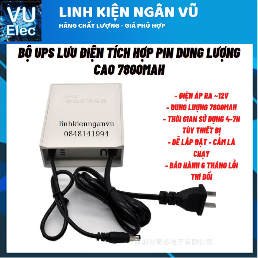 Bộ Lưu Điện Chuyển Nguồn UPS 12V2A