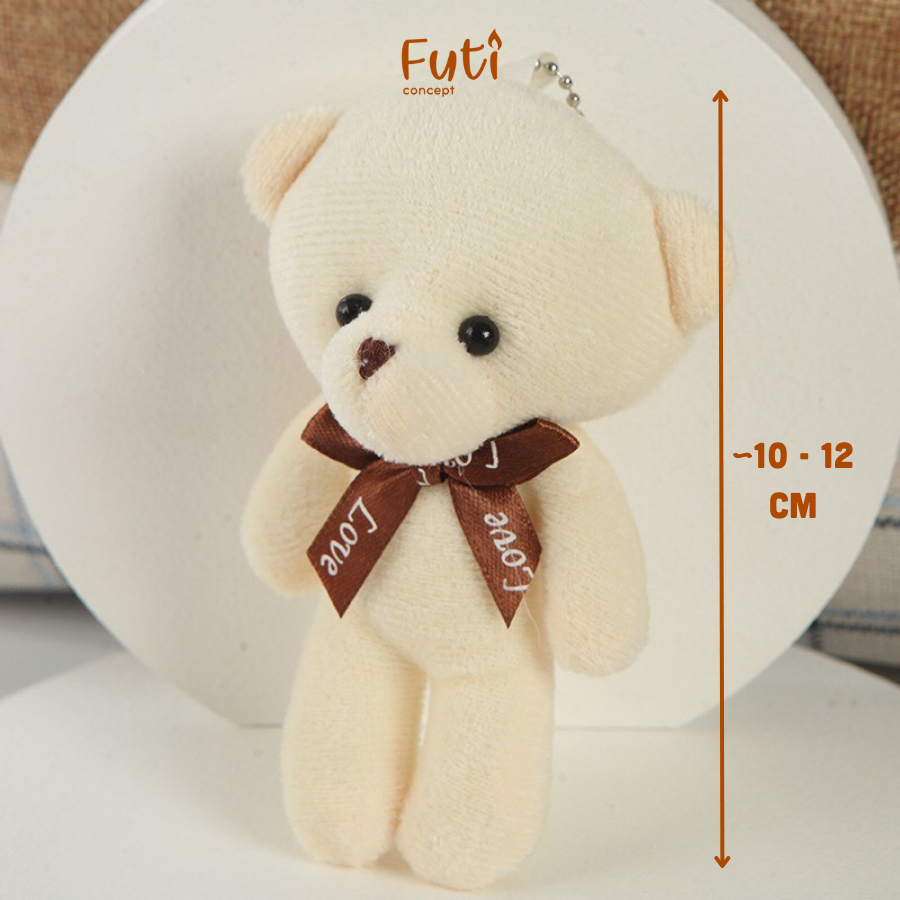 Gấu Bông Teddy Làm Quà Tặng, Móc Khóa, Trang Trí Balo Dễ Thương