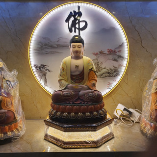 Đế gỗ tượng phật vàng - đổi màu, đài sen tượng phật