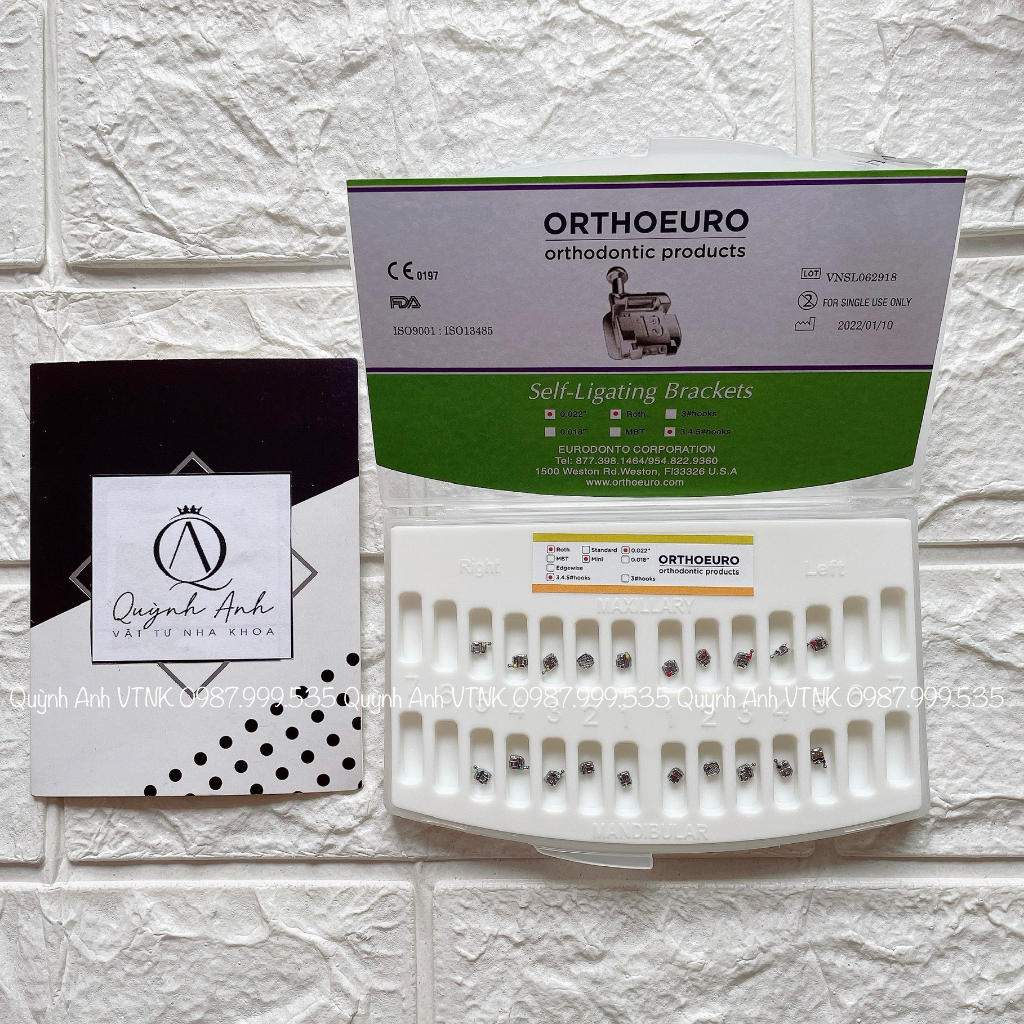 Mắc cài kim loại tự buộc OrthoEuro