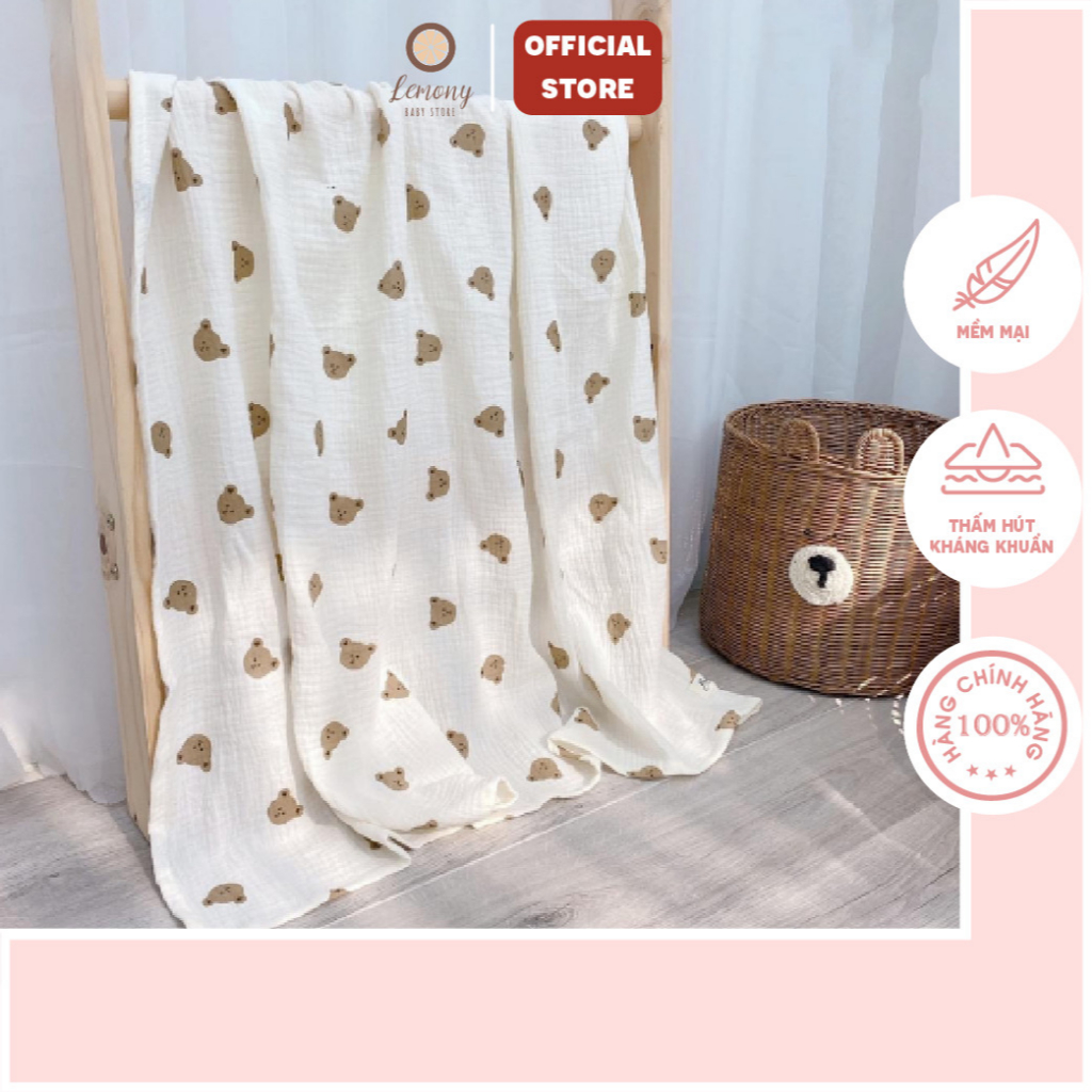 Khăn tắm con vật cho bé, thấm hút, giúp bé được giữ ấm khi tắm xong, có mũ