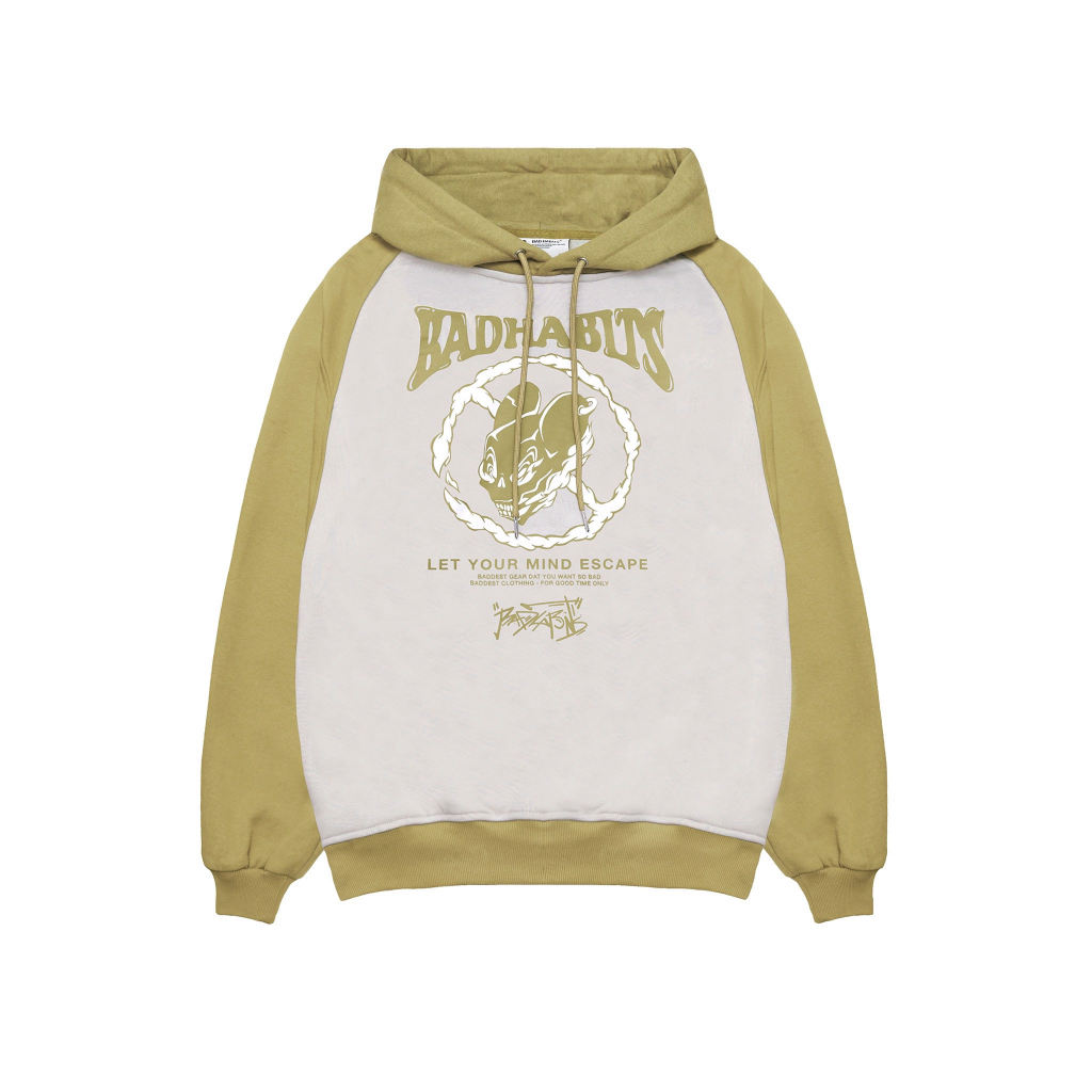 Áo Khoác Nỉ Bad Habits ESCAPE RAGLAN HOODIE - Local Brand Chính Hãng