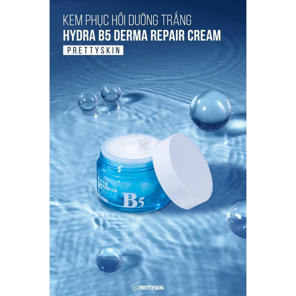Kem Dưỡng Phục Hồi Trắng Da PrettySkin Hydra B5 Derma Repair Cream 52ml