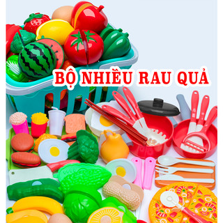 Bộ cắt hoa quả cho bé nhập vai, đồ chơi cắt trái cây, rau củ quả dành cho trẻ em