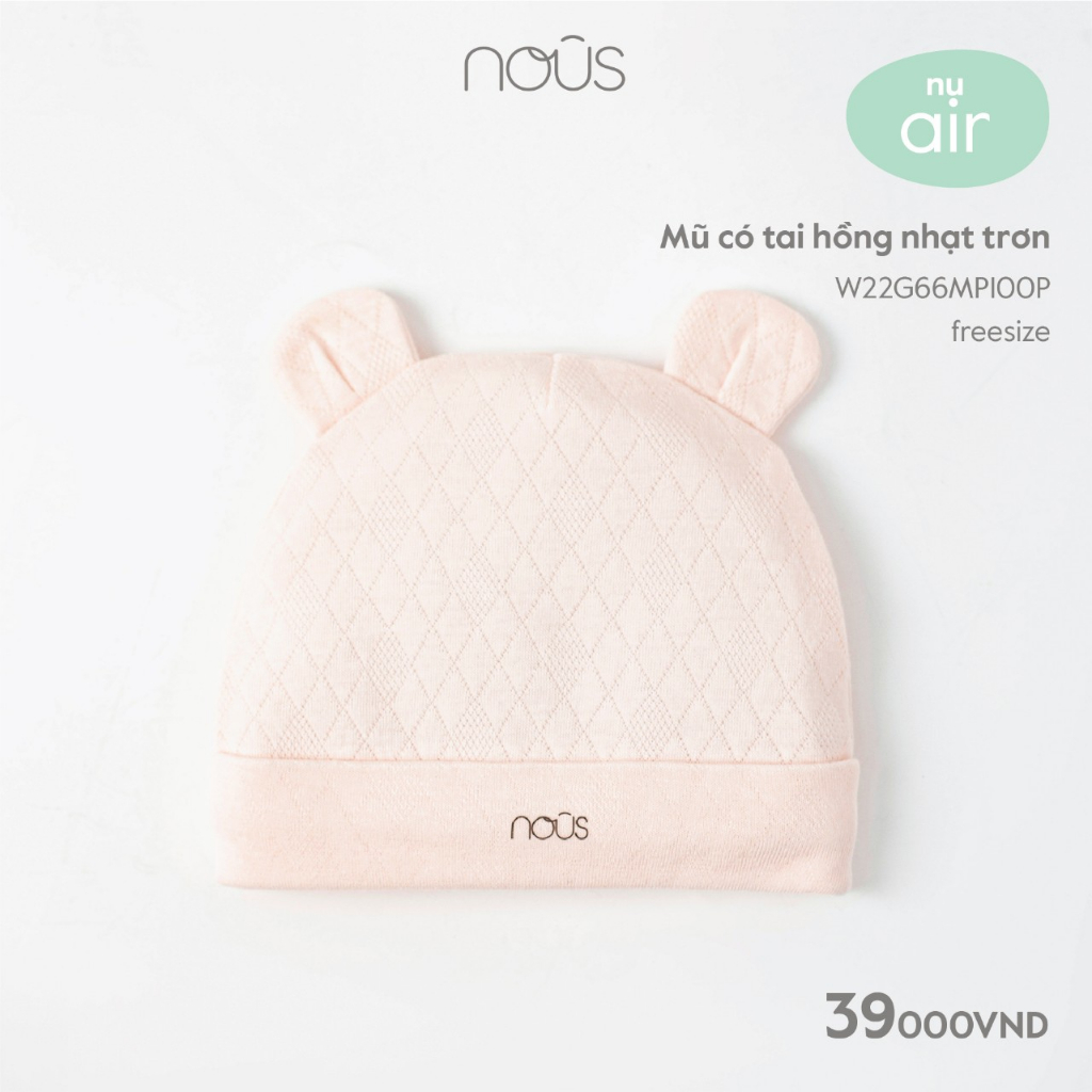 Phụ kiện sơ sinh Nous - 1 đôi bao tay bao chân / 1 mũ sơ sinh Nous