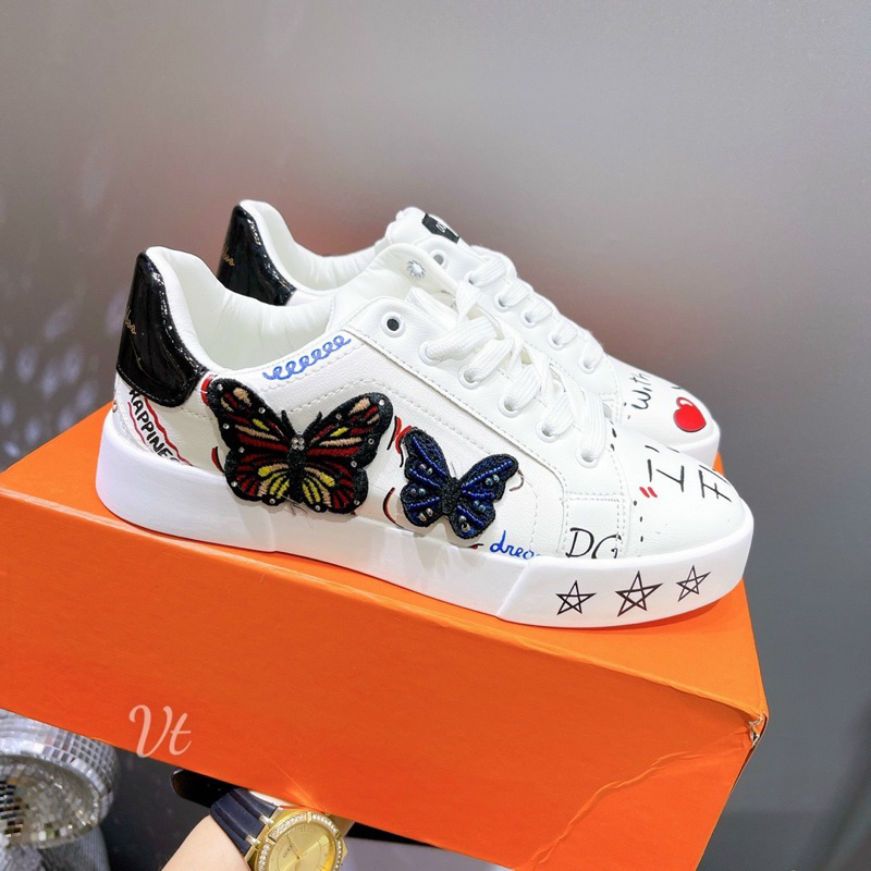 Giày thể thao sneaker nữ họa tiết DG