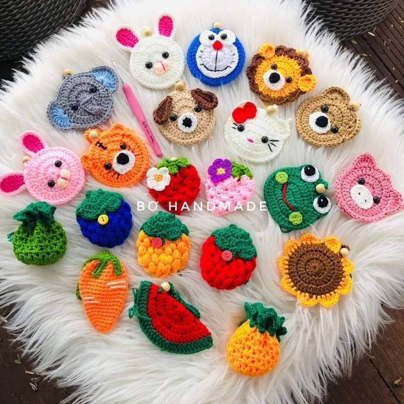 TÚI TỎI Hình Con Thú Đáng Yêu Cho Bé ( đồ Handmade) - Len Của Bơ🥑