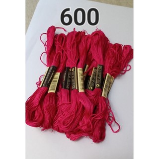 Chỉ thêu cotton DC - CXC (Tông mầu đỏ đậm - tím đậm - hồng đậm)