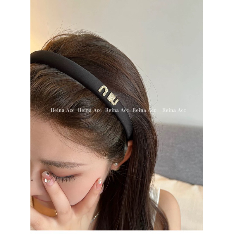 Bờm tóc đính đá miu pastel thời trang cho nữ dễ thương B189