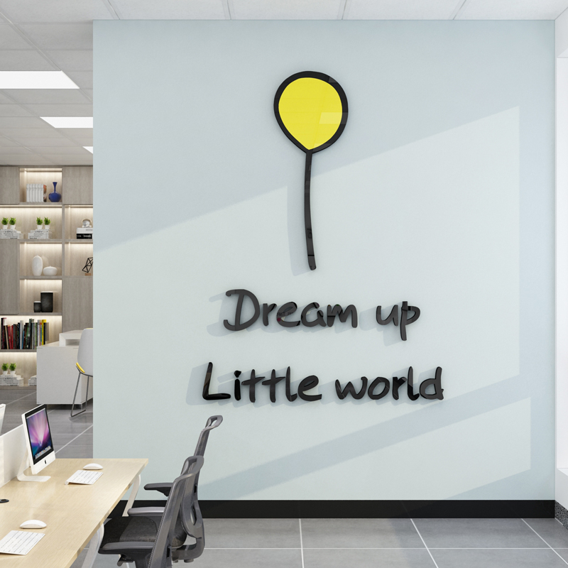 Tranh Mica 3d Dán Tường Have A Nice Day, Nice To Met You Trang Trí Quán Trà Sữa, Cafe, Trà Chanh