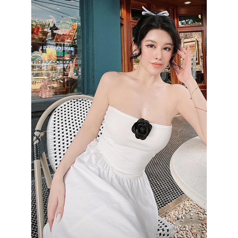 Đầm ống cúp ngực xoè dài - CarotShop