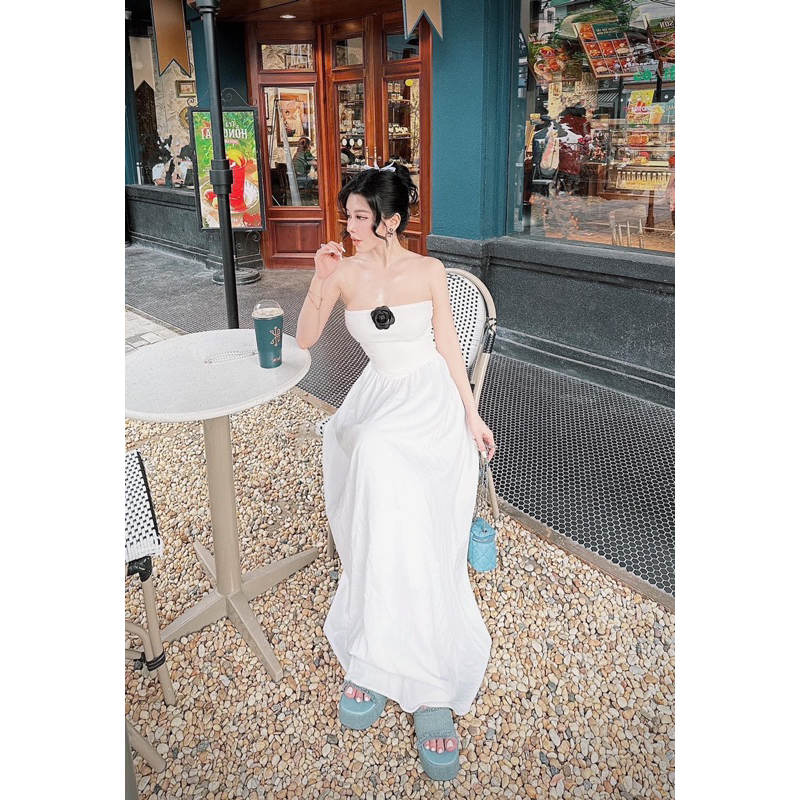 Đầm ống cúp ngực xoè dài - CarotShop