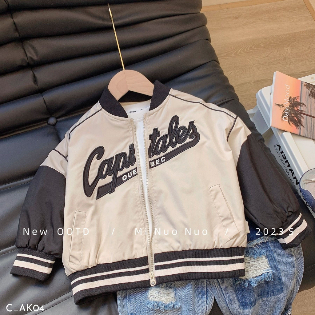 Áo khoác cho bé trai EMBES KIDS , áo khoác trẻ em 11kg đến 31kg