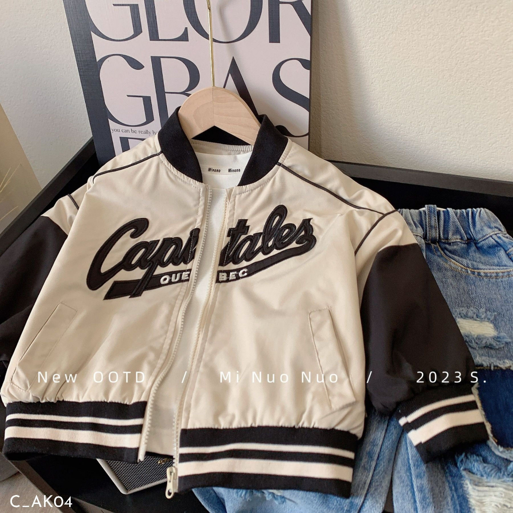 Áo khoác cho bé trai EMBES KIDS , áo khoác trẻ em 11kg đến 31kg