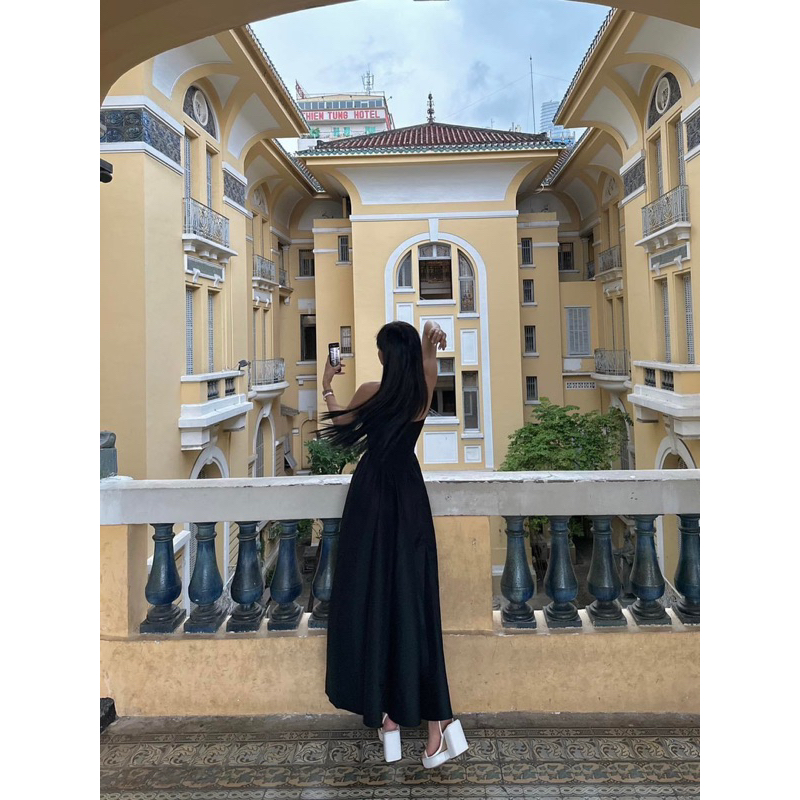 Đầm ống cúp ngực xoè dài - CarotShop