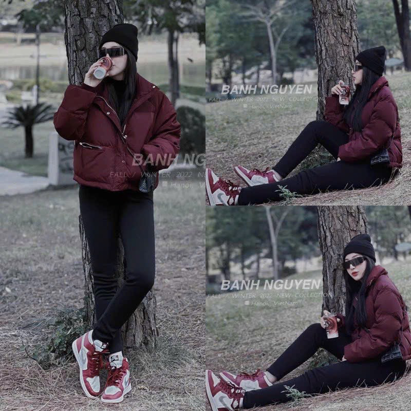 Áo khoác phao ngắn hàng Quảng Châu xinh xắn- kèm ảnh thật cuối