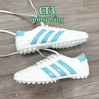 Giày bóng đá CT3 Chính Chủ Cường Trắng, Giày đá bóng, Tặng tất và dây phối màu