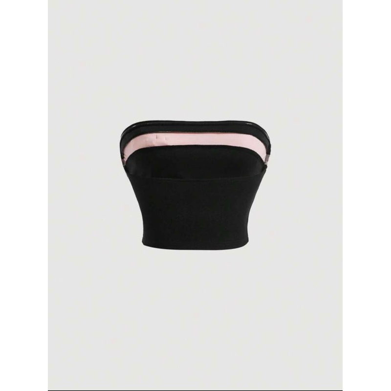 Áo ống croptop thắt nơ