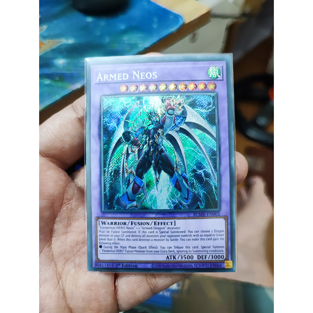 1 lá thẻ bài Armed Neos - BLMR-EN002 - Secret Rare 1st Edition